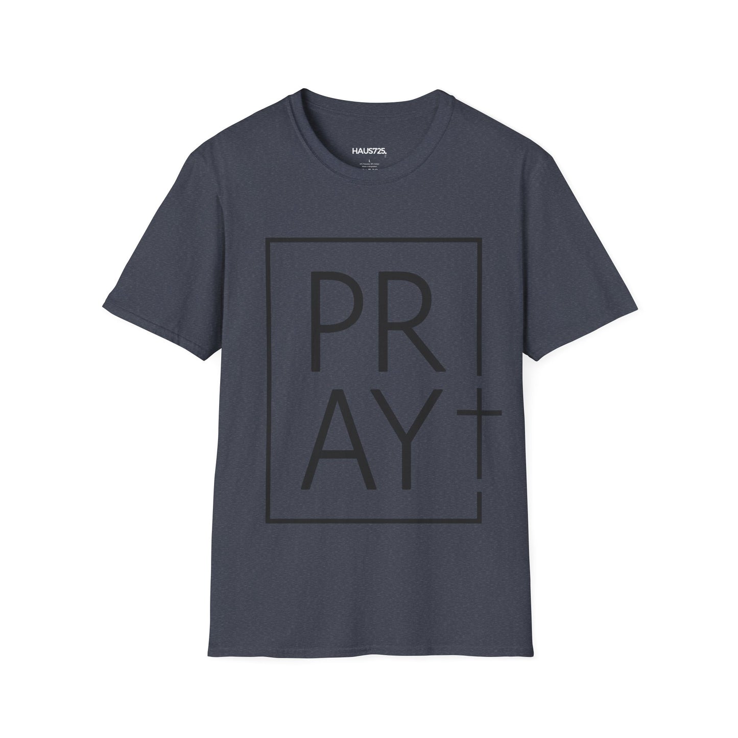 PRAY T‑Shirt — Minimal Faith Graphic Tee (Boxed Typography)