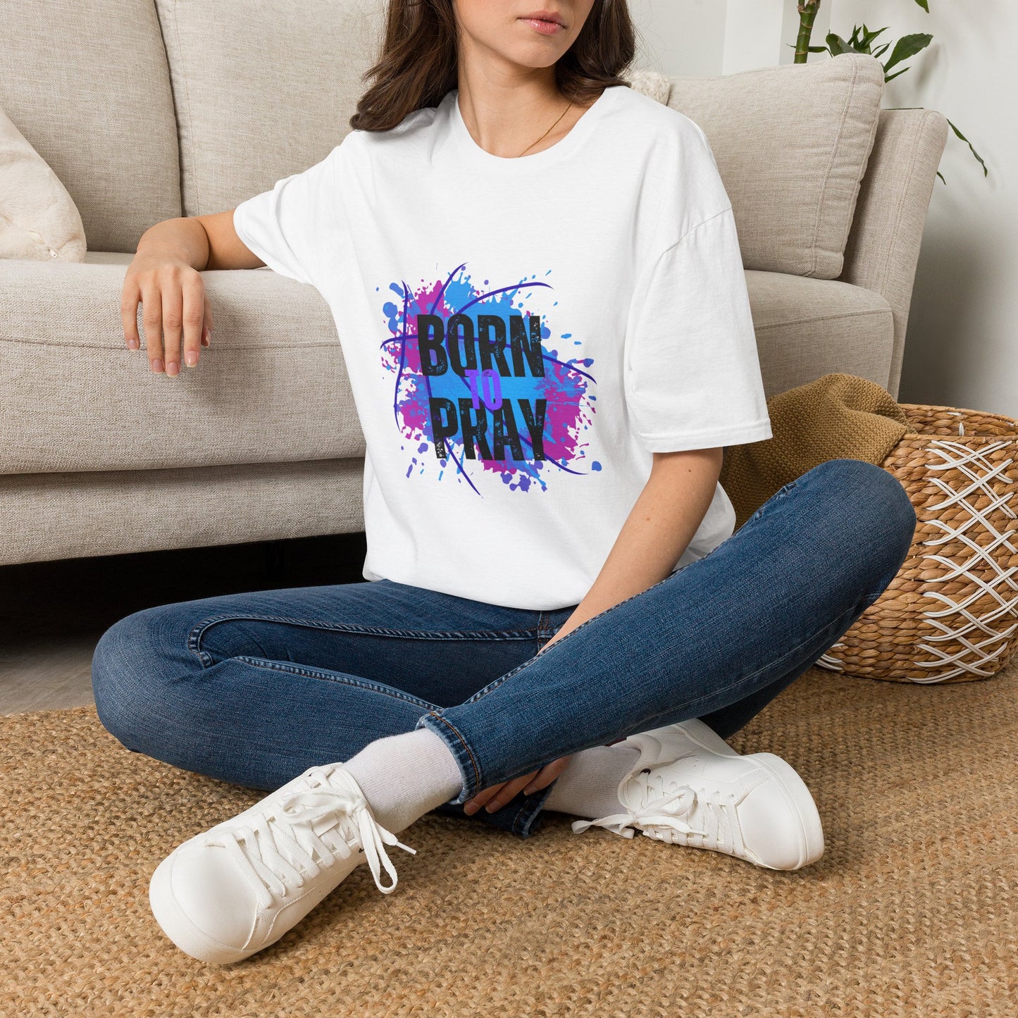 Born to Pray T-Shirt — Inspirational Faith Graphic Tee